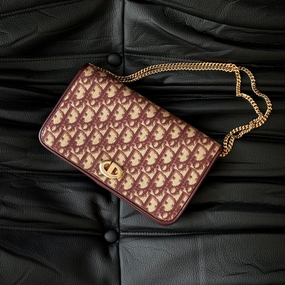 [SOLD] Christian Dior Trotter Canvas Chain Shoulder Bag